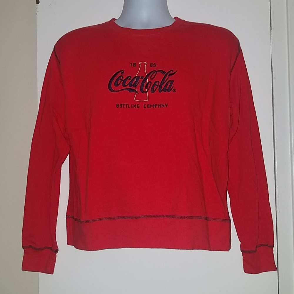 Coca Cola Bottling 1886 Red Crew Neck Sweatshirt